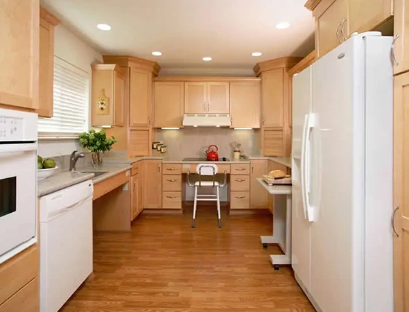 Maryland aging-in-place remodeling contractor discussing accessible home modifications with a homeowner